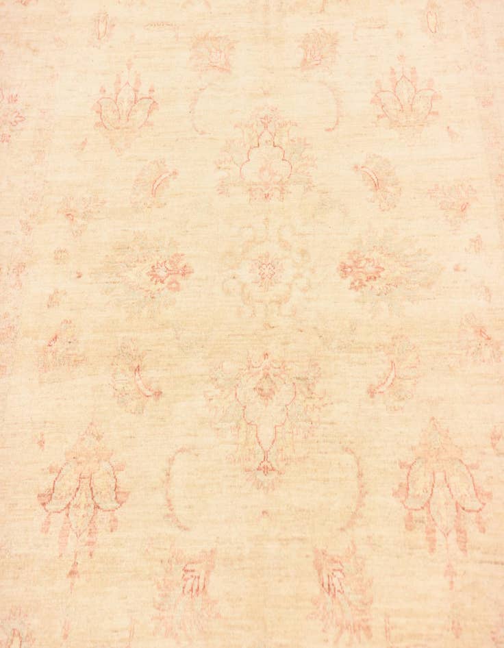 Detail image of  5' 7 x 8'  Hand Knotted Peshawar Ziegler Rug