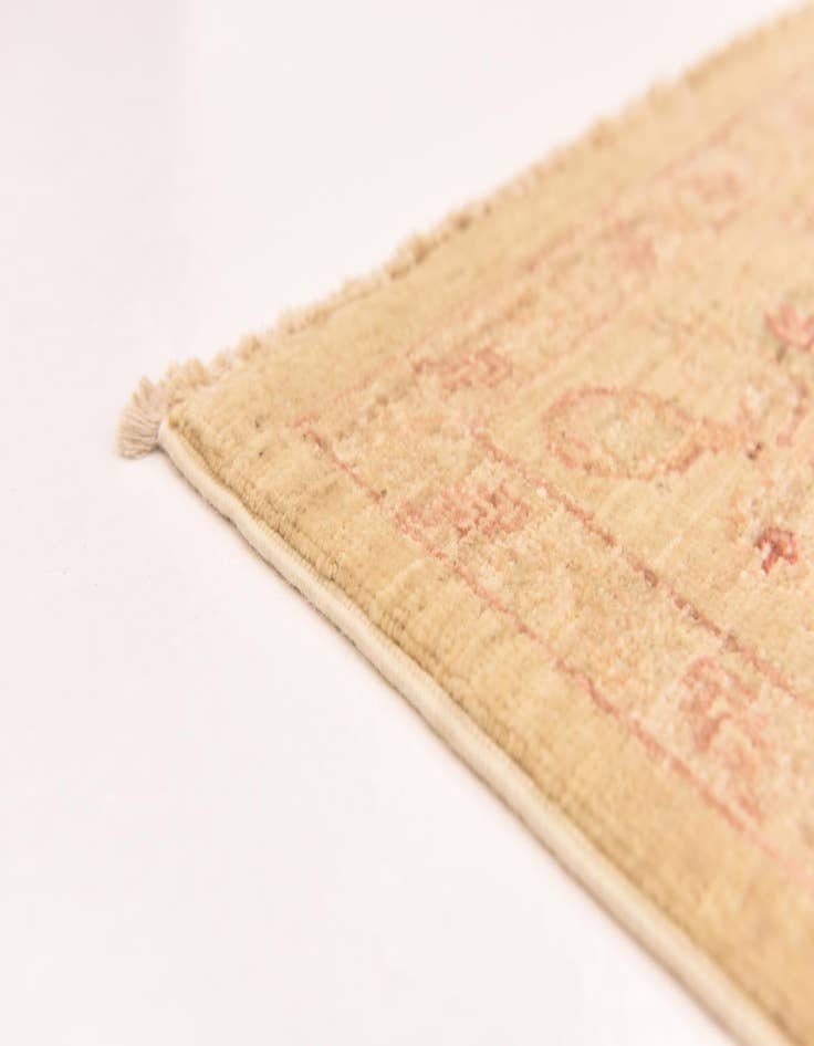 Detail image of  5' 7 x 8'  Hand Knotted Peshawar Ziegler Rug