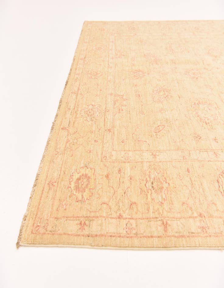 Detail image of  5' 8 x 7' 9  Hand Knotted Peshawar Ziegler Rug