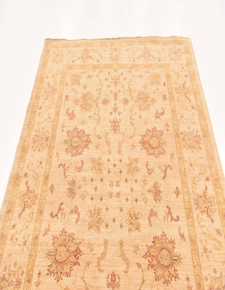 Detail image of  5' 10 x 7' 9  Hand Knotted Peshawar Ziegler Rug