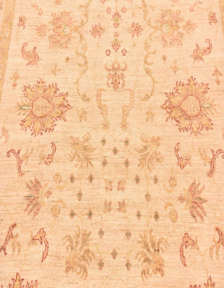 Detail image of  5' 10 x 7' 9  Hand Knotted Peshawar Ziegler Rug