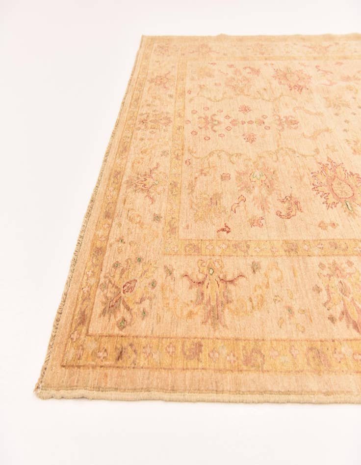 Detail image of  5' 10 x 7' 9  Hand Knotted Peshawar Ziegler Rug