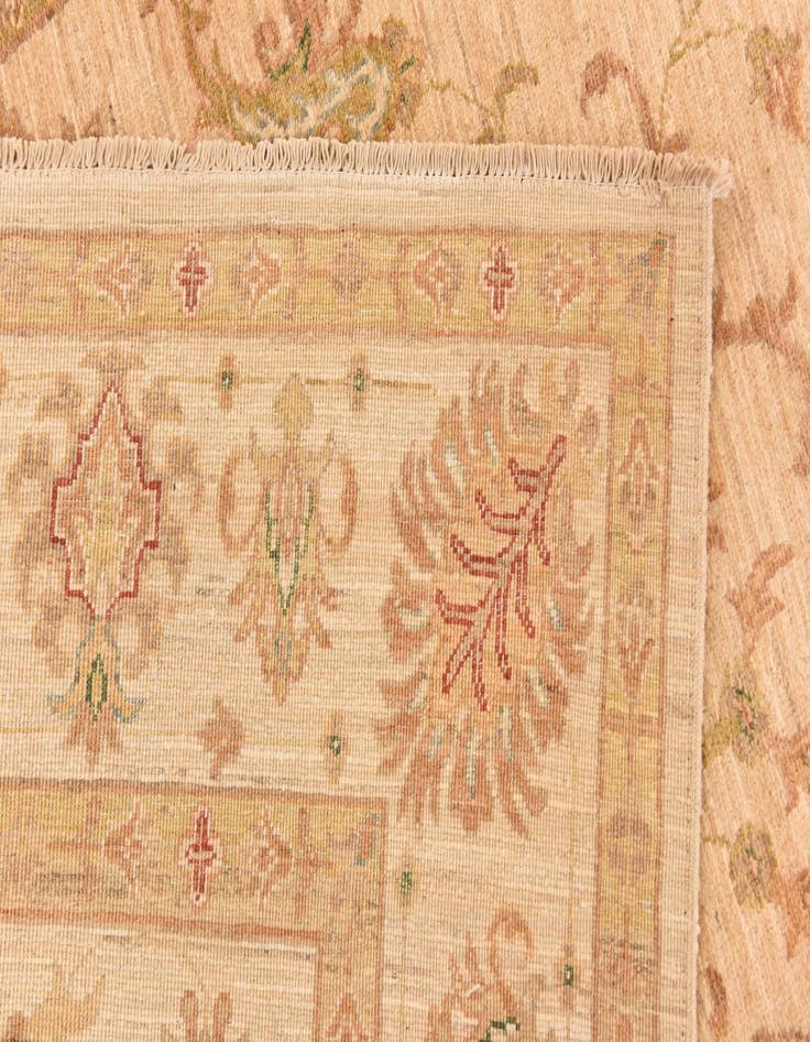 Detail image of  5' 9 x 8'  Hand Knotted Peshawar Ziegler Rug