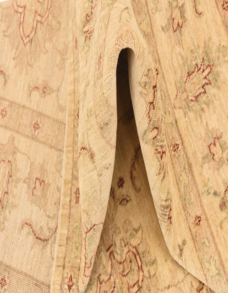 Detail image of  5' 8 x 8'  Hand Knotted Peshawar Ziegler Rug