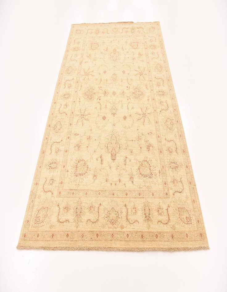 Detail image of  5' 8 x 8'  Hand Knotted Peshawar Ziegler Rug