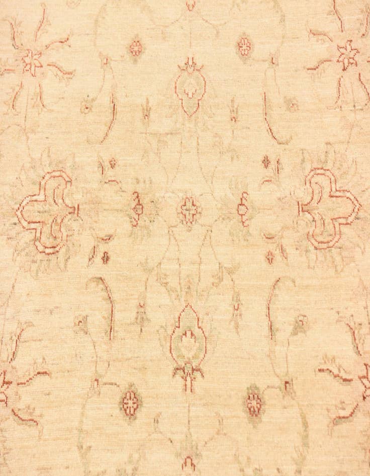 Detail image of  5' 8 x 8'  Hand Knotted Peshawar Ziegler Rug