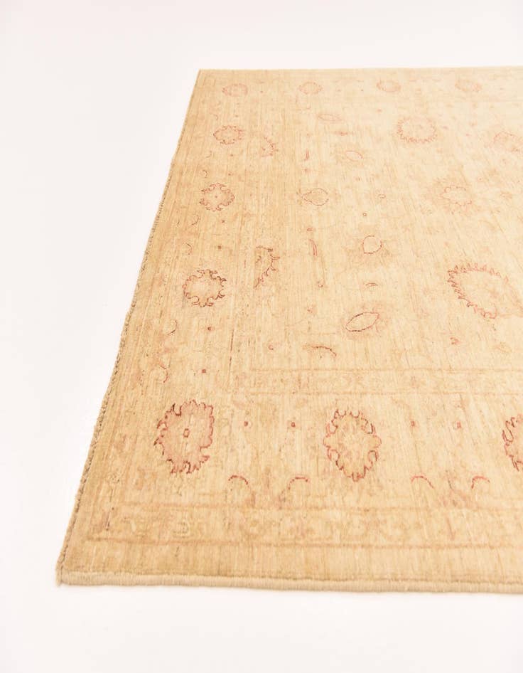 Detail image of  5' 7 x 7' 7  Hand Knotted Peshawar Ziegler Rug