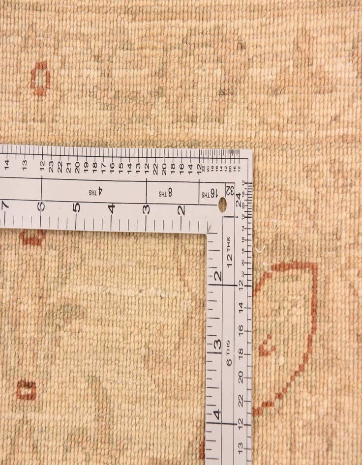 Detail image of  5' 7 x 8'  Hand Knotted Peshawar Ziegler Rug