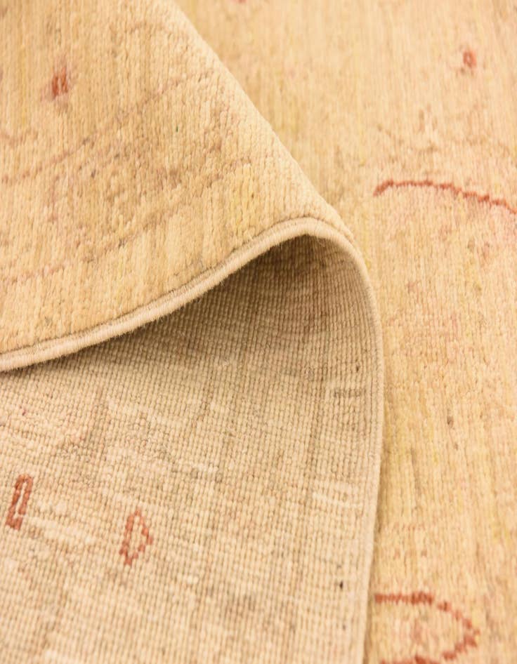 Detail image of  5' 7 x 8'  Hand Knotted Peshawar Ziegler Rug