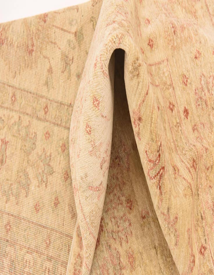 Detail image of  5' 7 x 8'  Hand Knotted Peshawar Ziegler Rug