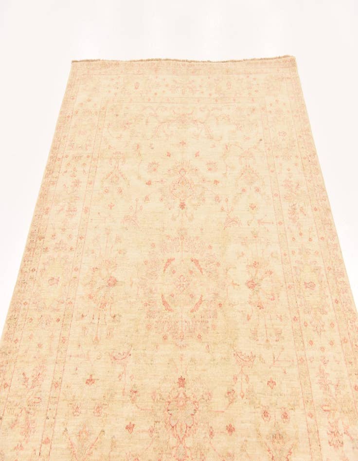 Detail image of  5' 7 x 8'  Hand Knotted Peshawar Ziegler Rug