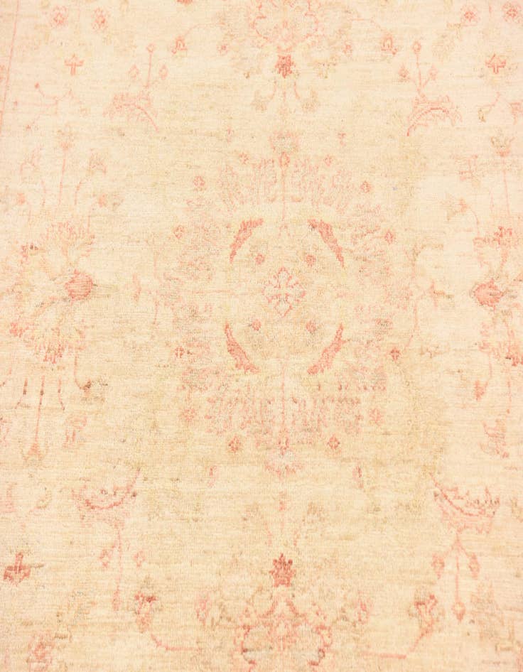 Detail image of  5' 7 x 8'  Hand Knotted Peshawar Ziegler Rug