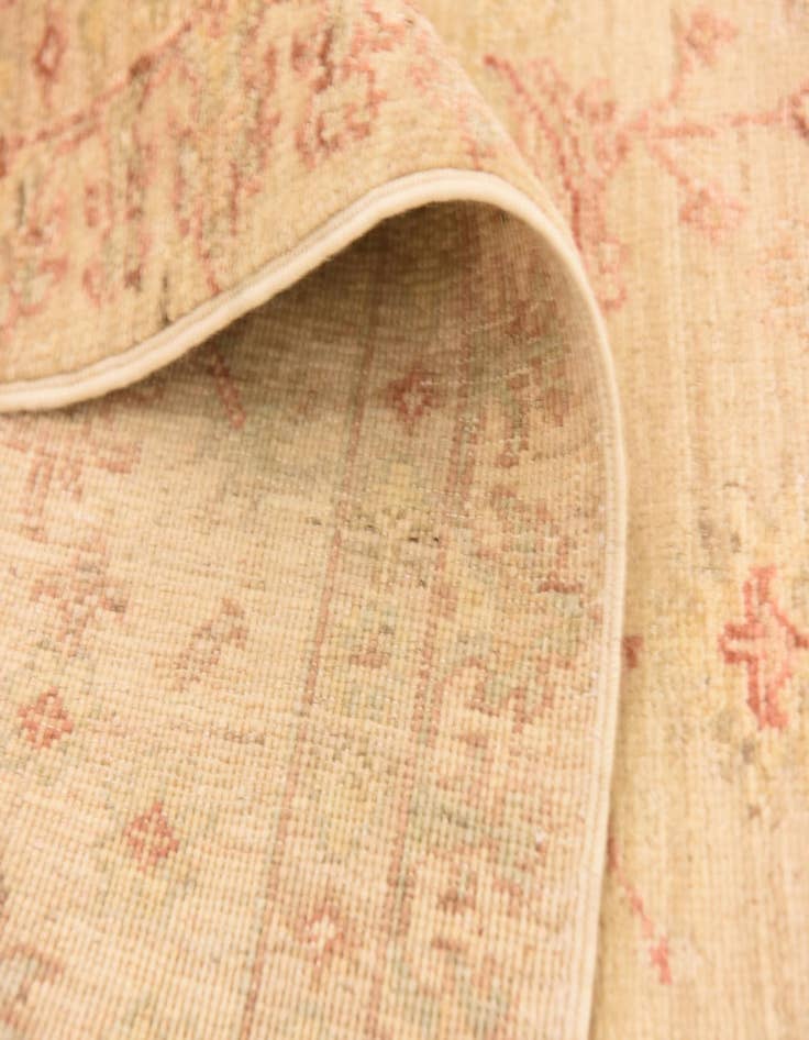 Detail image of  5' 7 x 8'  Hand Knotted Peshawar Ziegler Rug