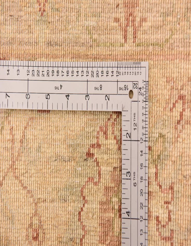 Detail image of  5' 7 x 8' 2  Hand Knotted Peshawar Ziegler Rug