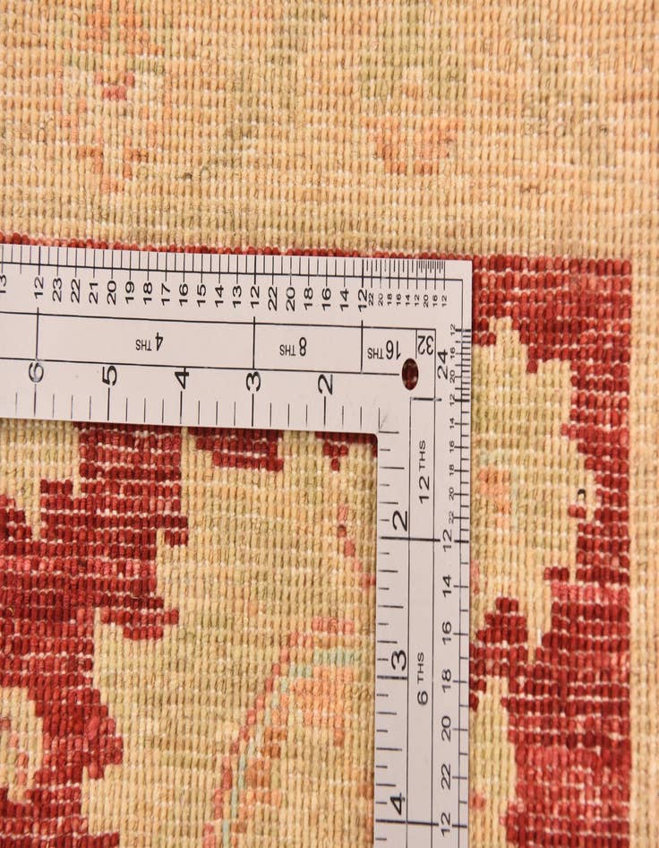 Detail image of  6' 9 x 9' 8  Hand Knotted Peshawar Ziegler Rug