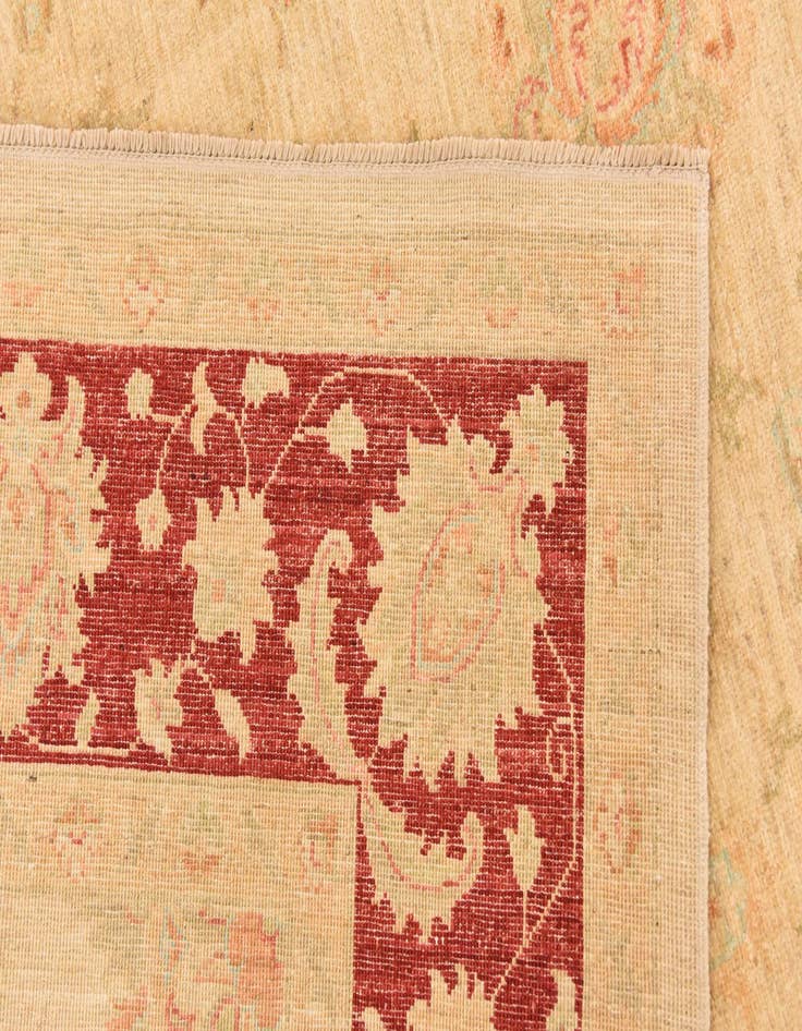 Detail image of  6' 9 x 9' 8  Hand Knotted Peshawar Ziegler Rug