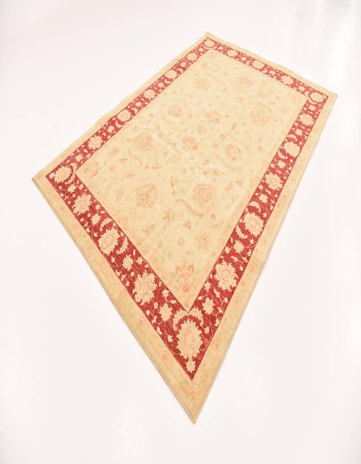 Detail image of  6' 9 x 9' 8  Hand Knotted Peshawar Ziegler Rug