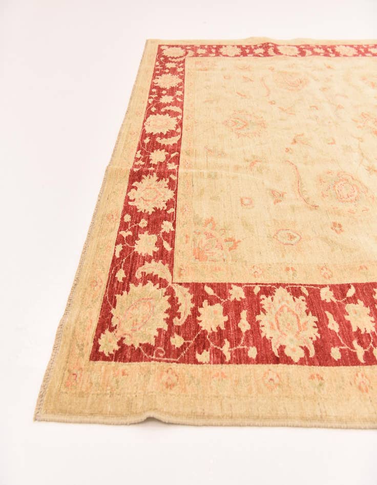 Detail image of  6' 9 x 9' 8  Hand Knotted Peshawar Ziegler Rug