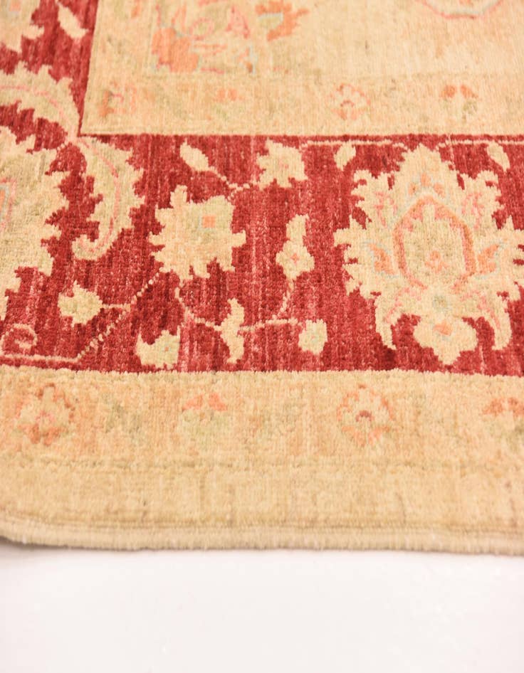 Detail image of  6' 9 x 9' 8  Hand Knotted Peshawar Ziegler Rug