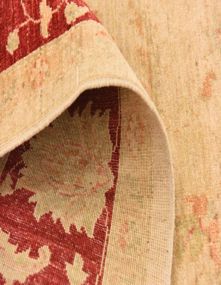 Detail image of  6' 9 x 9' 8  Hand Knotted Peshawar Ziegler Rug