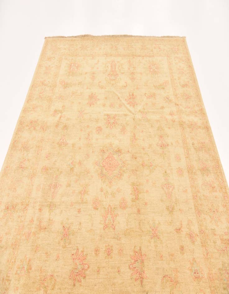 Detail image of  7' x 9' 4  Hand Knotted Peshawar Ziegler Rug