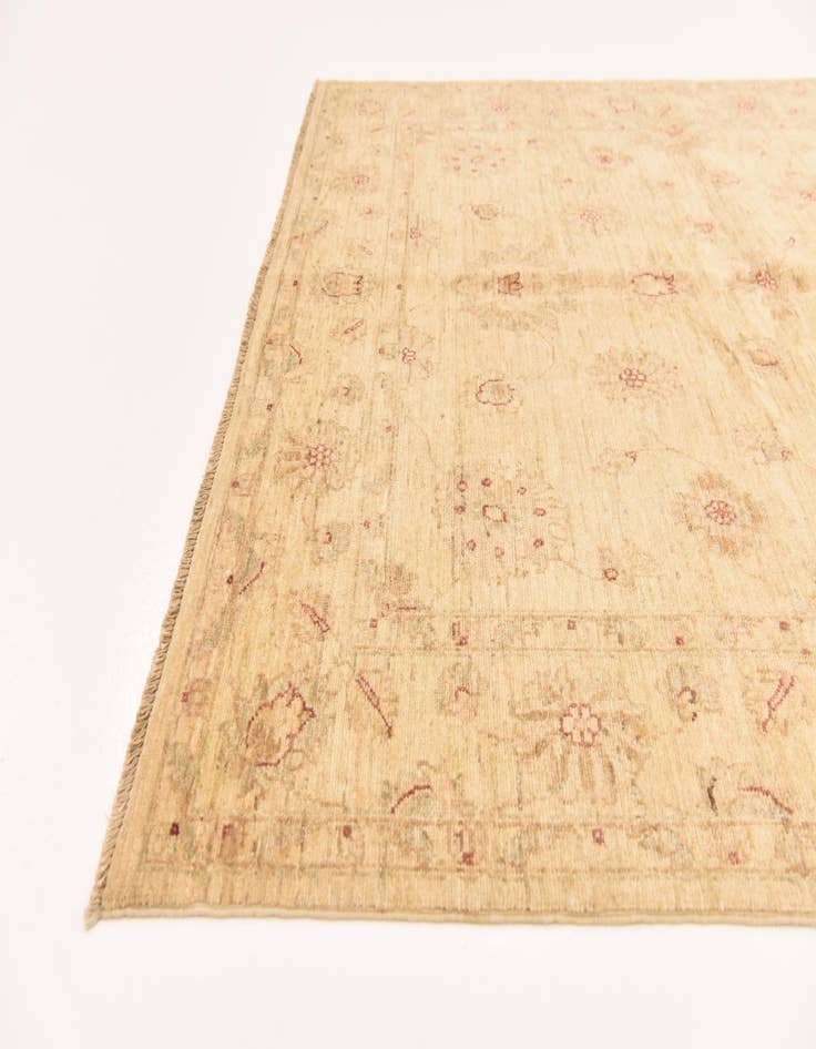 Detail image of  5' 2 x 6' 10  Hand Knotted Peshawar Ziegler Rug