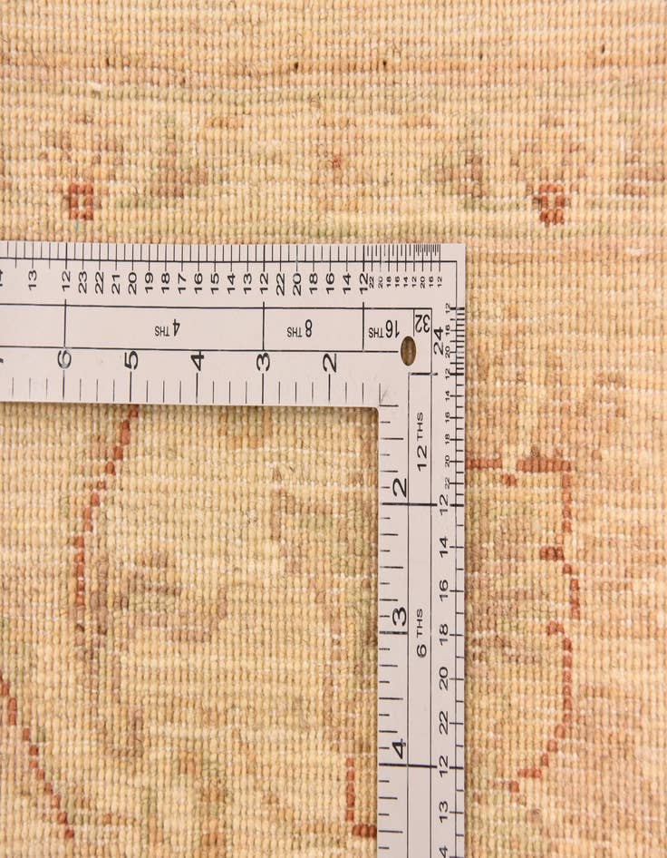 Detail image of  5' x 6' 5  Hand Knotted Peshawar Ziegler Rug