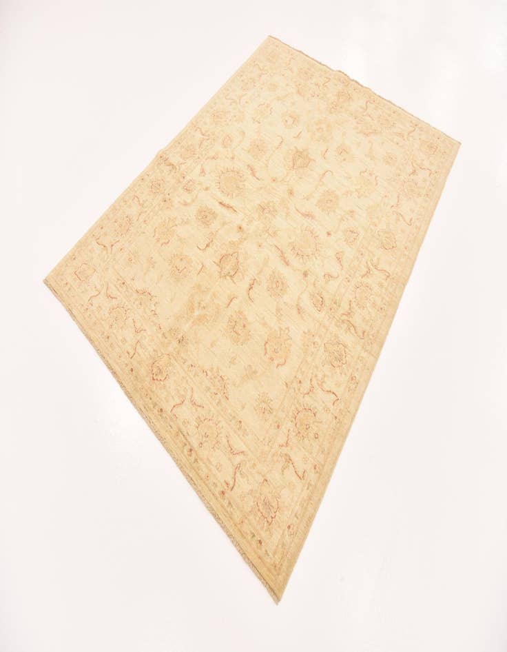 Detail image of  5' x 6' 5  Hand Knotted Peshawar Ziegler Rug