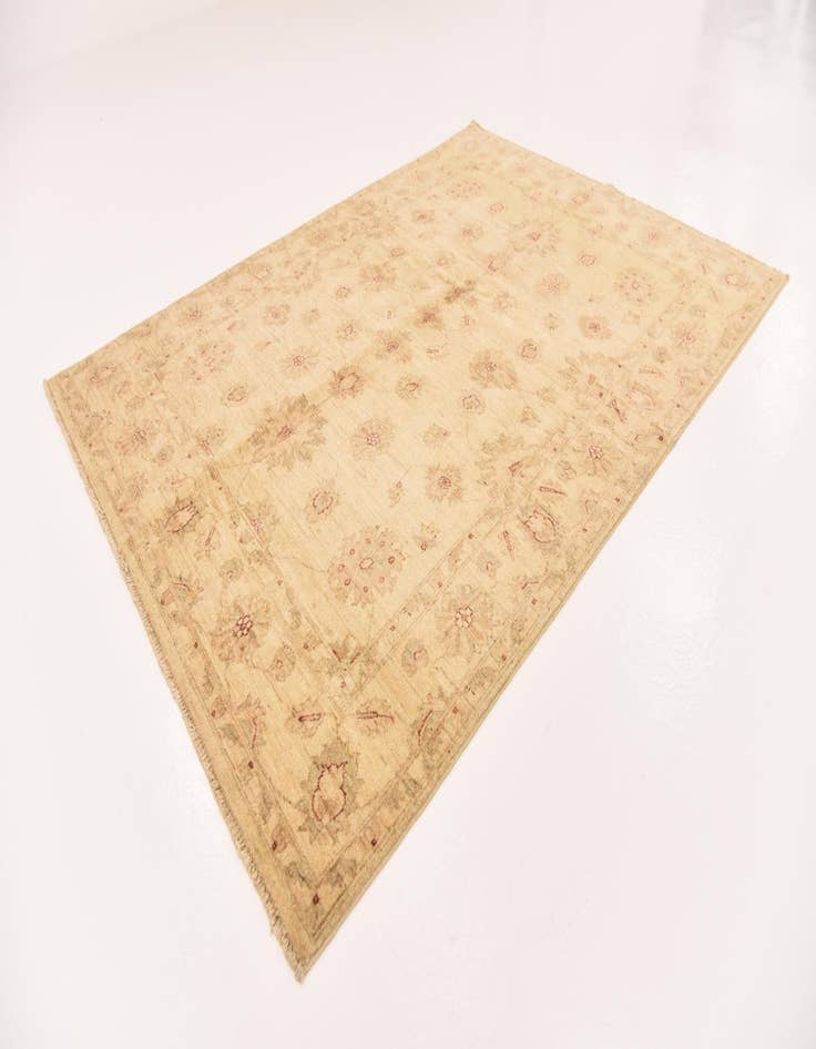 Detail image of  5' x 6' 7  Hand Knotted Peshawar Ziegler Rug