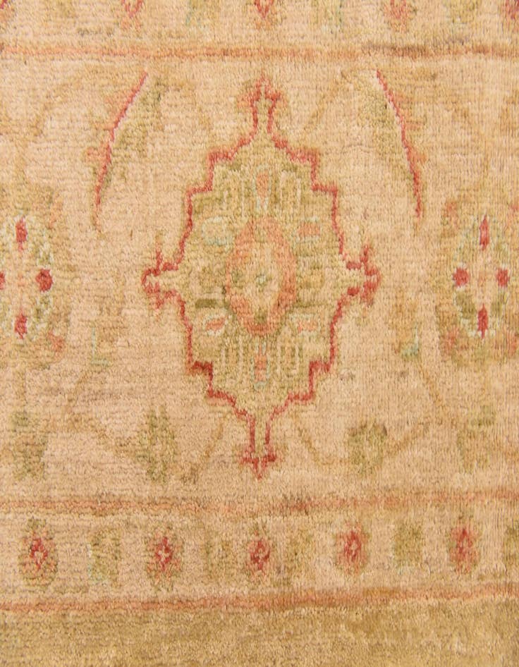 Detail image of  6' 9 x 9' 7  Hand Knotted Peshawar Ziegler Rug