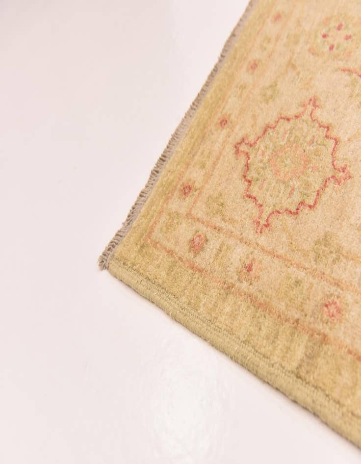 Detail image of  6' 9 x 9' 7  Hand Knotted Peshawar Ziegler Rug