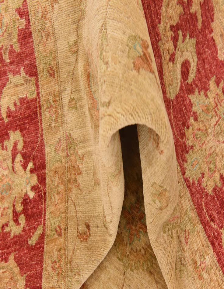 Detail image of  6' 6 x 9' 4  Hand Knotted Peshawar Ziegler Rug