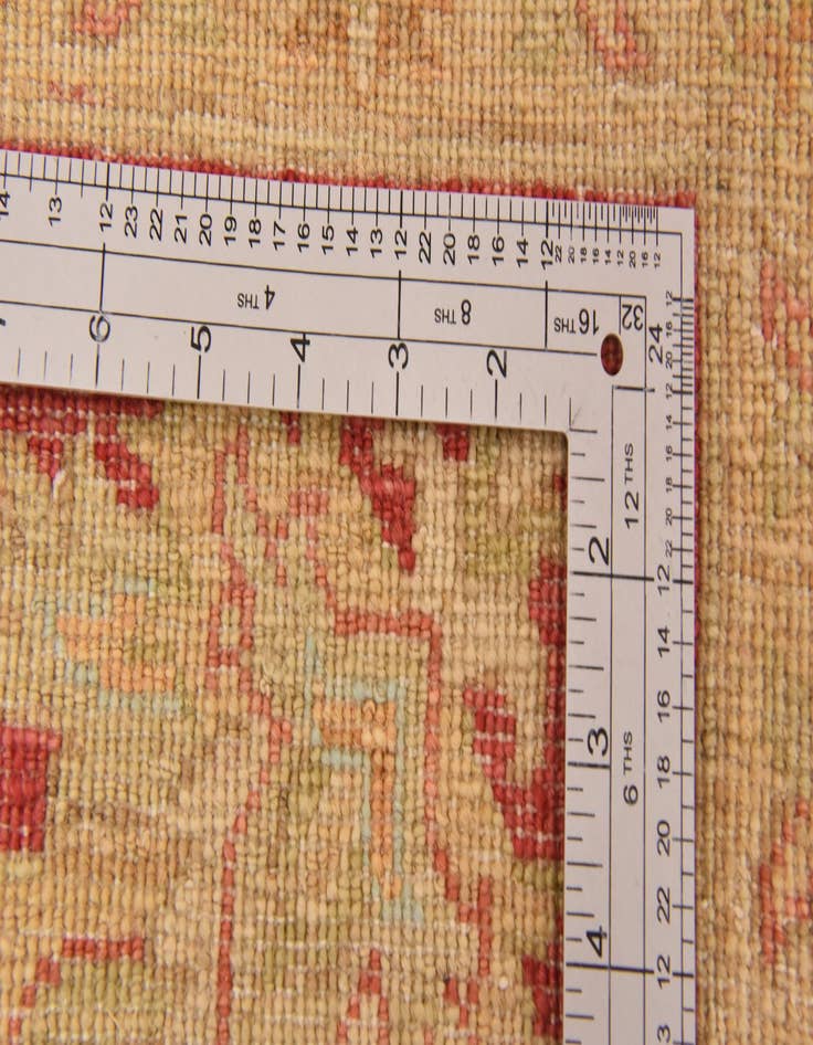 Detail image of  6' 6 x 9' 4  Hand Knotted Peshawar Ziegler Rug