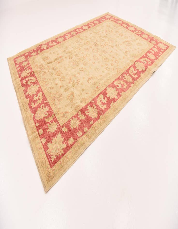 Detail image of  6' 6 x 9' 4  Hand Knotted Peshawar Ziegler Rug