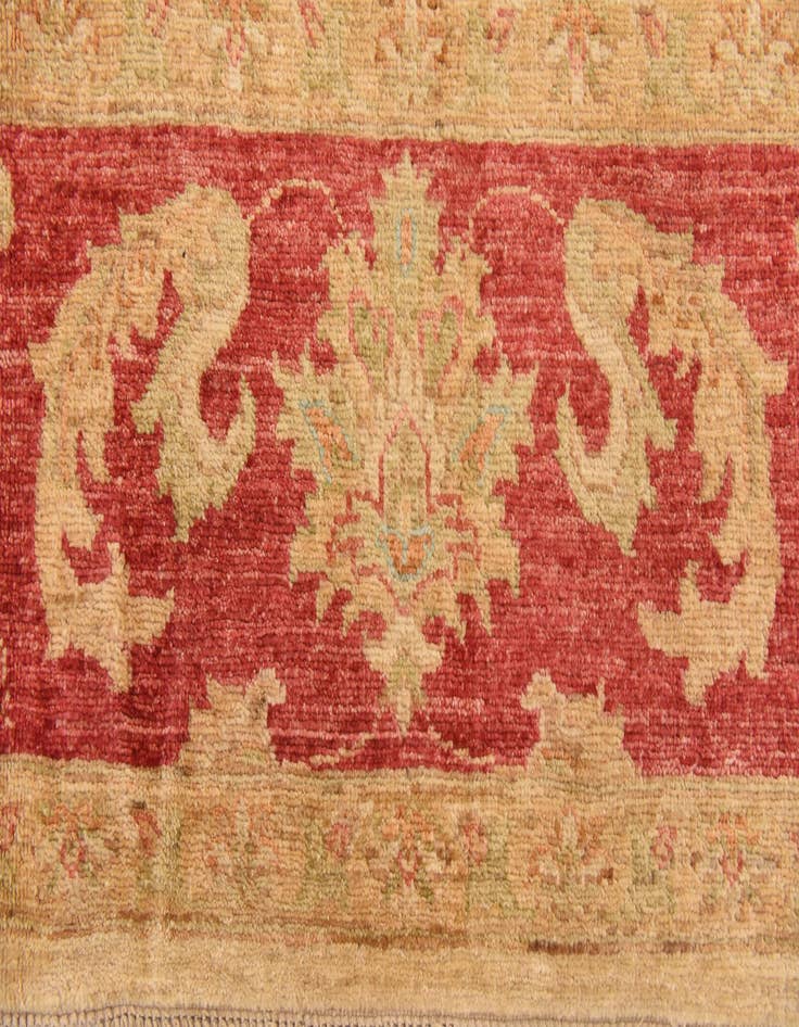 Detail image of  6' 6 x 9' 4  Hand Knotted Peshawar Ziegler Rug