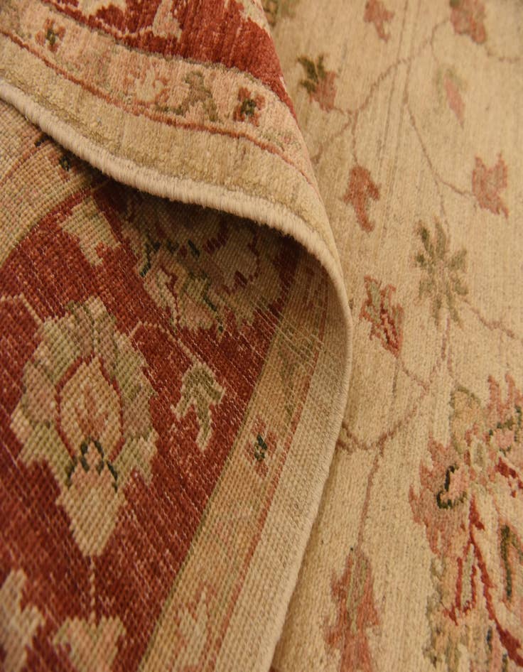 Detail image of  5' x 6' 6  Hand Knotted Peshawar Ziegler Rug