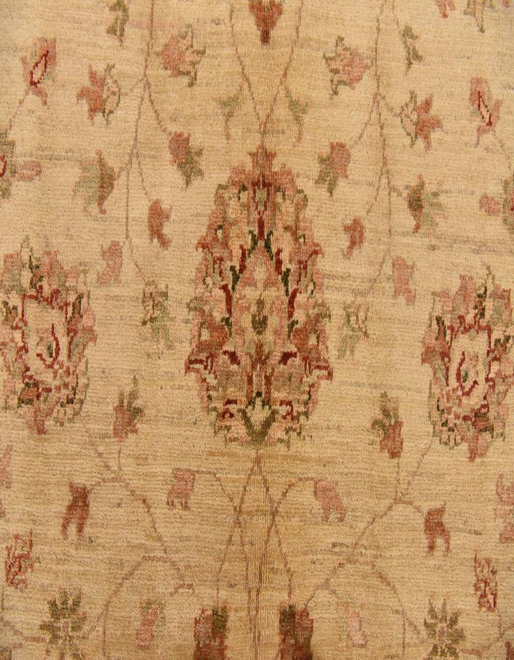 Detail image of  5' x 6' 6  Hand Knotted Peshawar Ziegler Rug