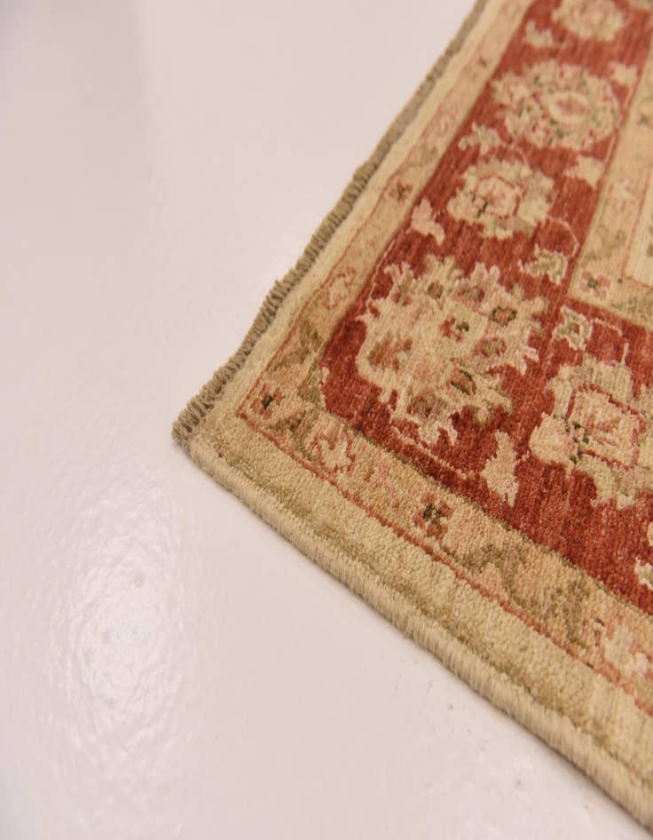 Detail image of  5' x 6' 6  Hand Knotted Peshawar Ziegler Rug