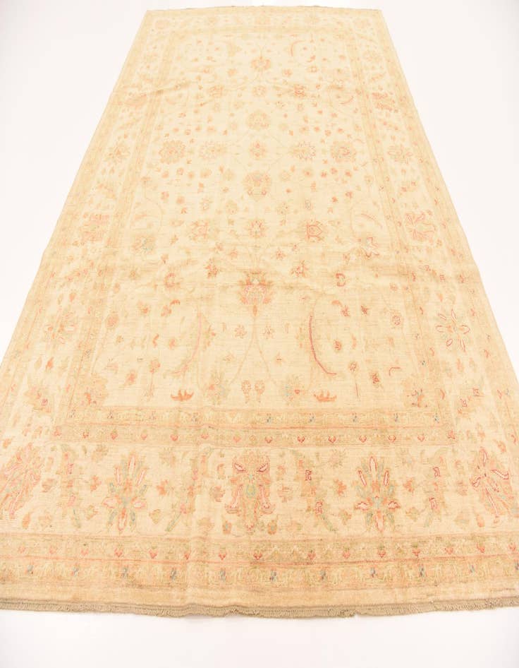 Detail image of  8' 3 x 11' 5  Hand Knotted Peshawar Ziegler Rug