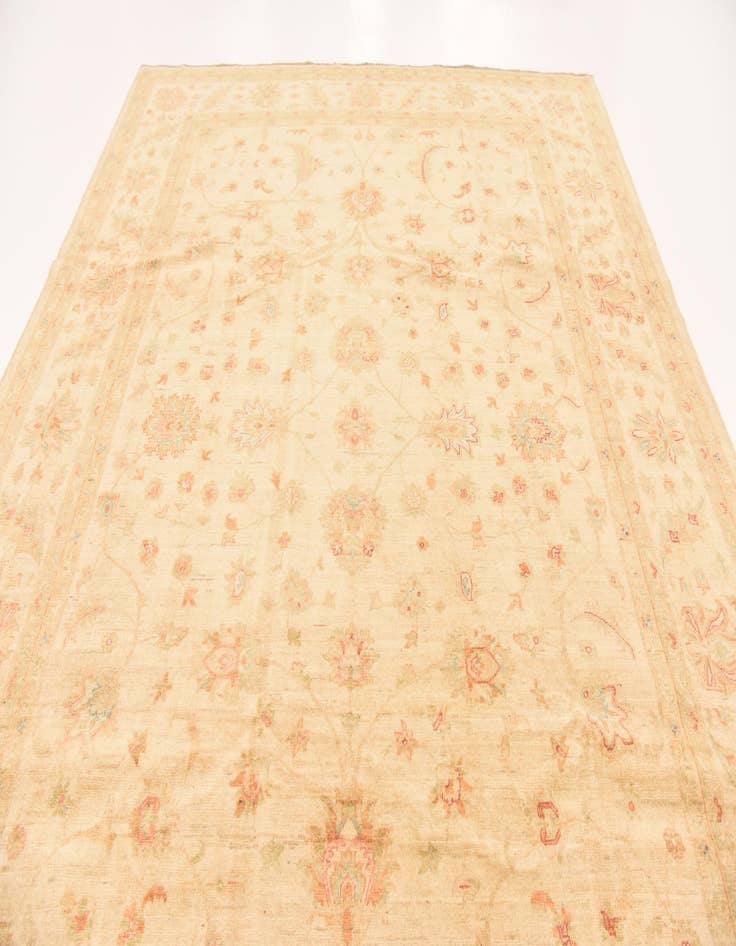 Detail image of  8' 3 x 11' 5  Hand Knotted Peshawar Ziegler Rug