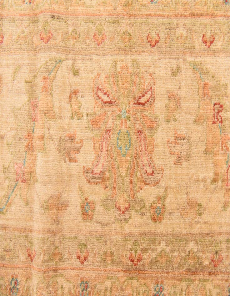 Detail image of  8' 3 x 11' 5  Hand Knotted Peshawar Ziegler Rug