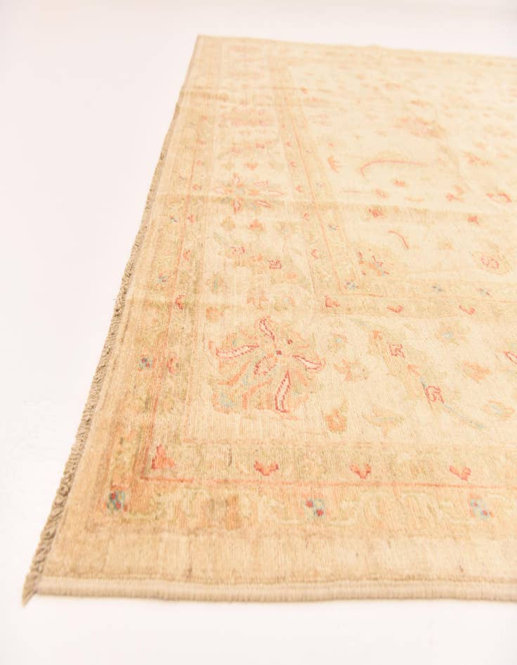 Detail image of  8' 3 x 11' 5  Hand Knotted Peshawar Ziegler Rug