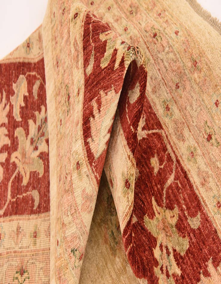 Detail image of  13' x 17' 7  Hand Knotted Peshawar Ziegler Rug