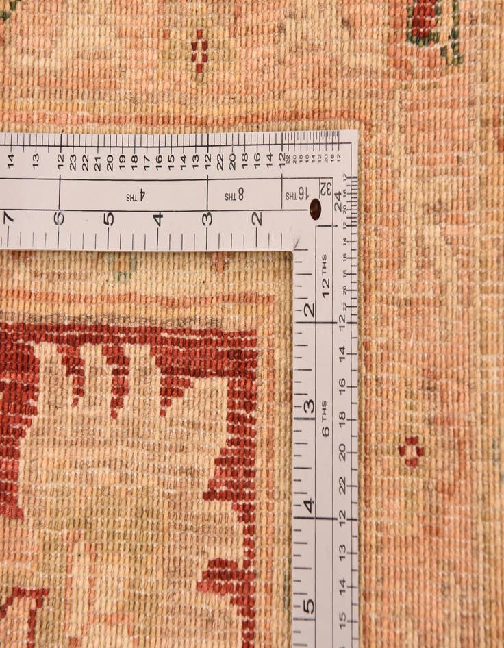 Detail image of  13' x 17' 7  Hand Knotted Peshawar Ziegler Rug