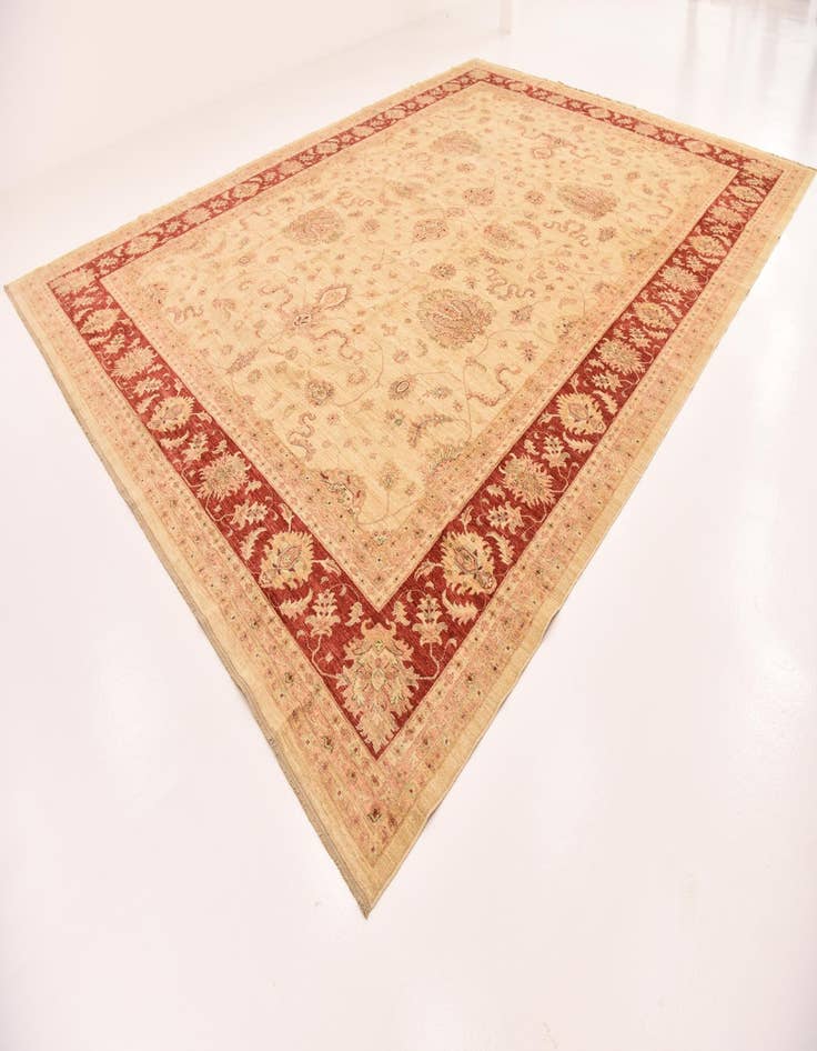 Detail image of  13' x 17' 7  Hand Knotted Peshawar Ziegler Rug