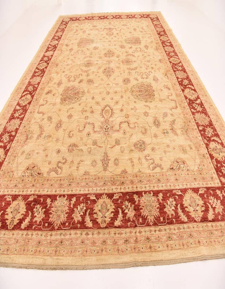 Detail image of  13' x 17' 7  Hand Knotted Peshawar Ziegler Rug