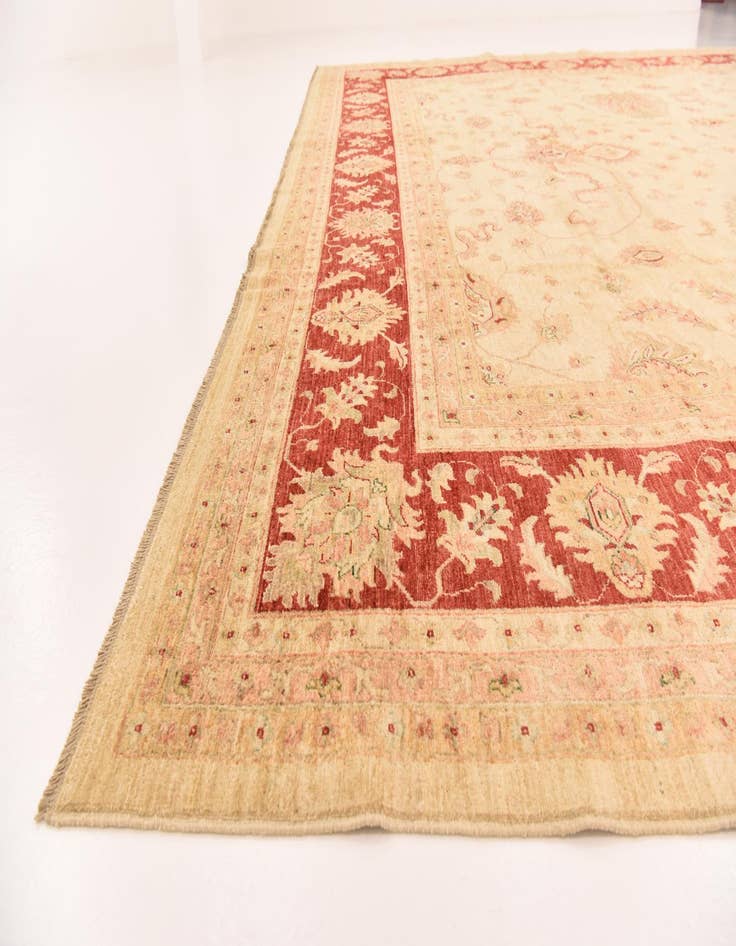 Detail image of  13' x 17' 7  Hand Knotted Peshawar Ziegler Rug