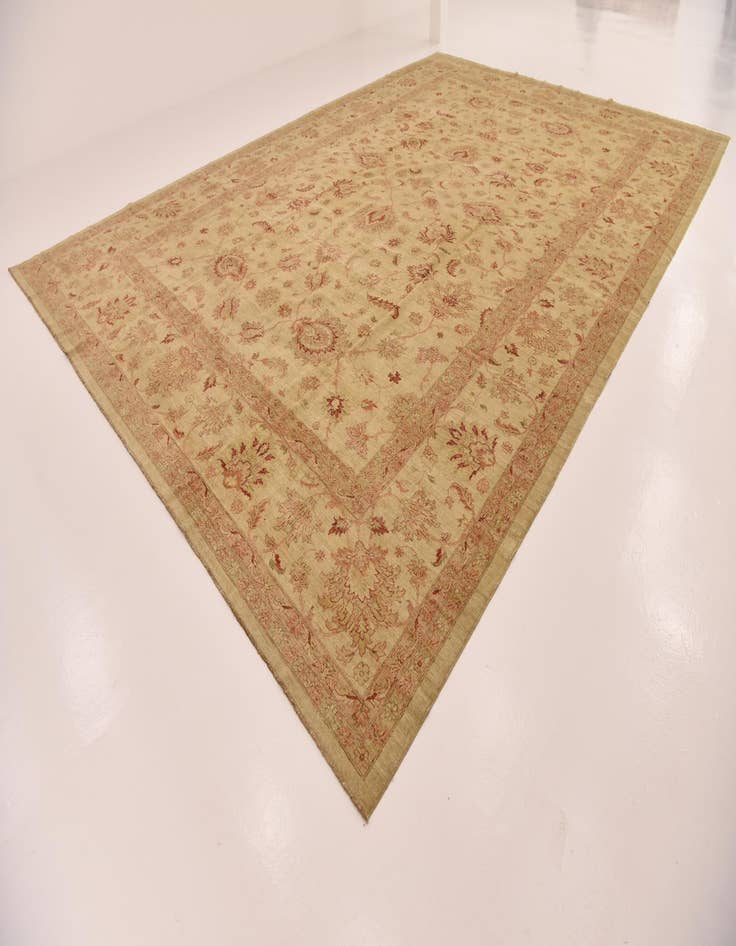 Detail image of  13' 2 x 19' 2  Hand Knotted Peshawar Ziegler Rug