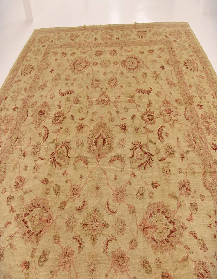 Detail image of  13' 2 x 19' 2  Hand Knotted Peshawar Ziegler Rug