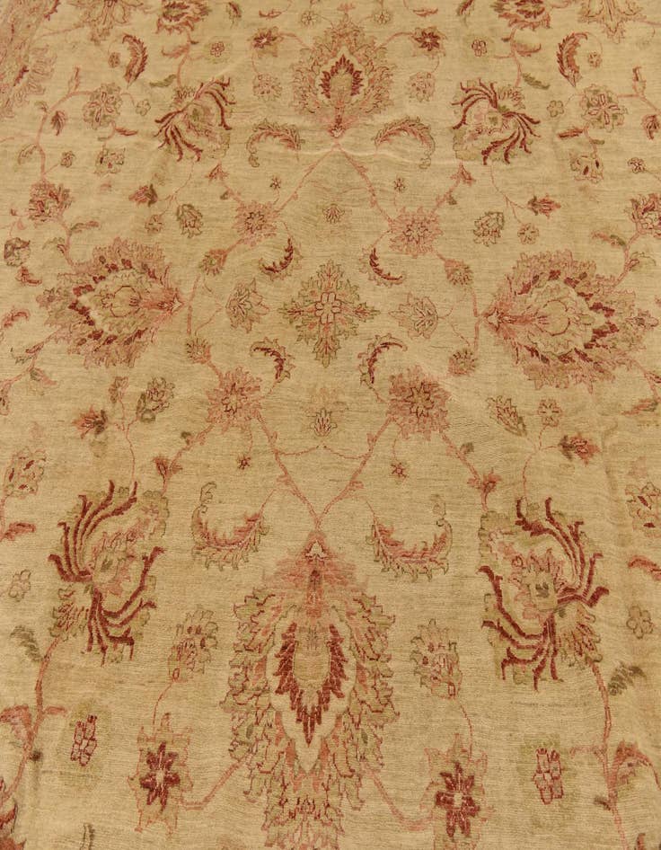 Detail image of  13' 2 x 19' 2  Hand Knotted Peshawar Ziegler Rug